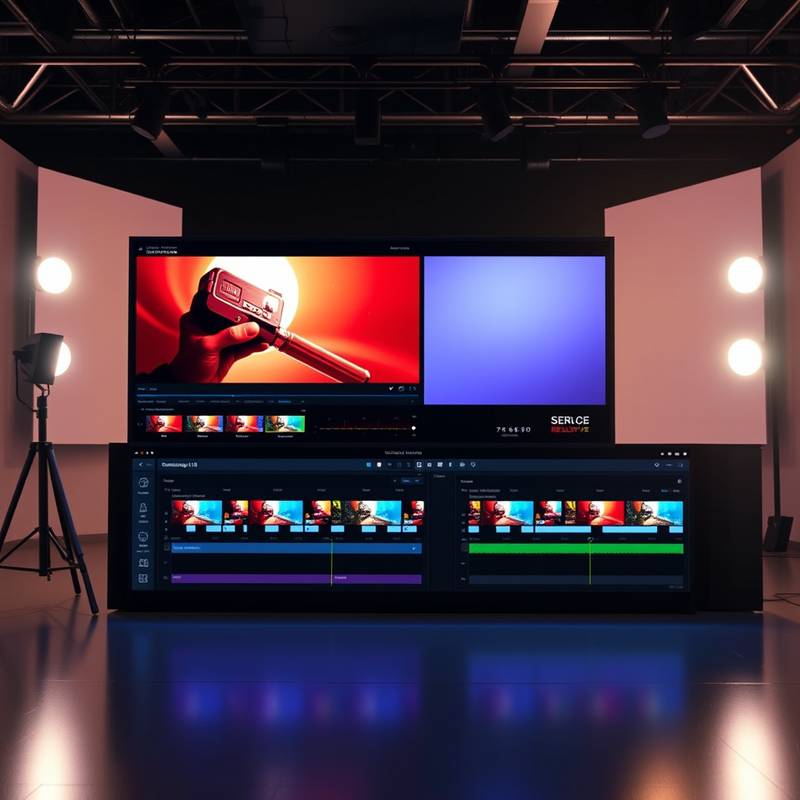 Screenshot von DaVinci Resolve 18 mit hervorgehobenen neuen Funktionen.